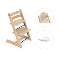 Tripp Trapp Højstol Eg Inkl. Babysæt Og Tray - Natur