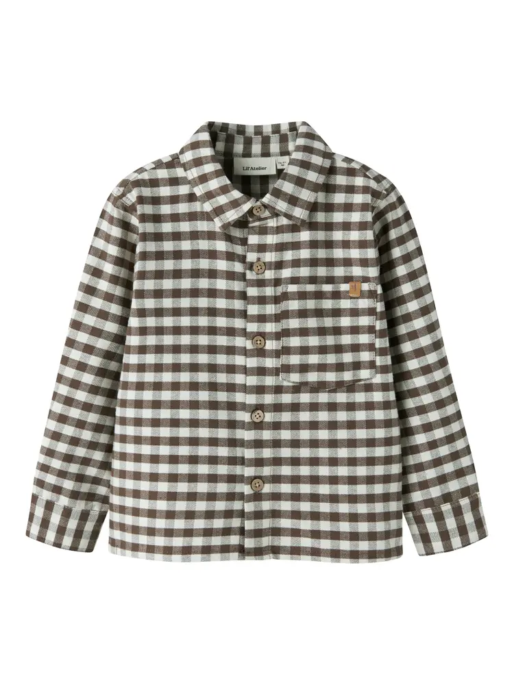 Lil' Atelier Noki Skjorte - Teak - 122/128