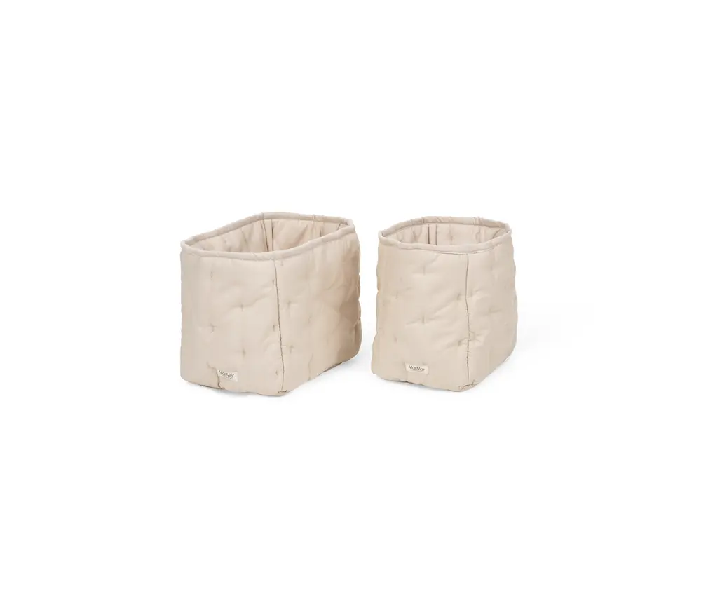 product-Quiltede kurve, 2 stk, Grey Sand