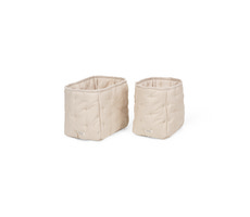Quiltede kurve, 2 stk, Grey Sand
