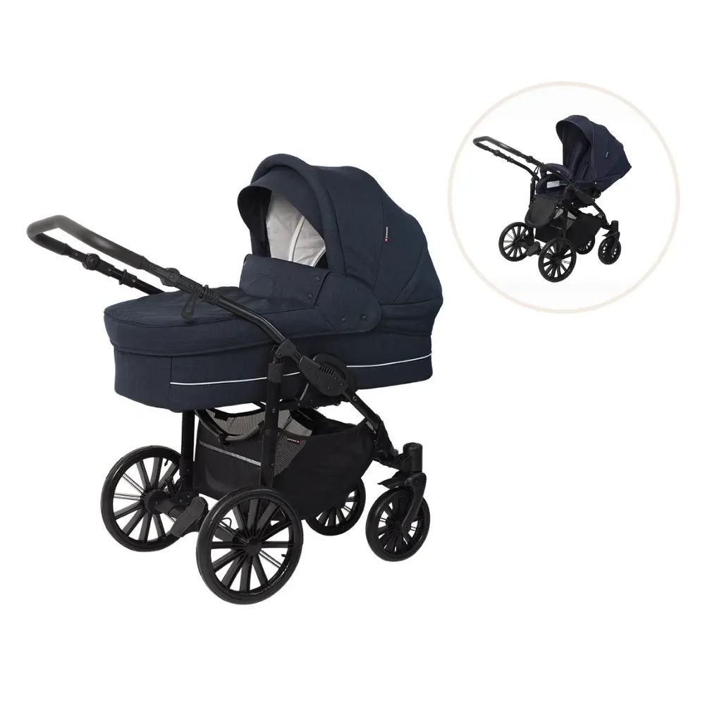 BASSON Nordic lux inkl. klapvognssæde Dusty navy