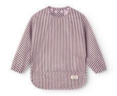 MarMar Copenhagen Apron Langærmet Spiseforklæde - Pink Brown Stripes