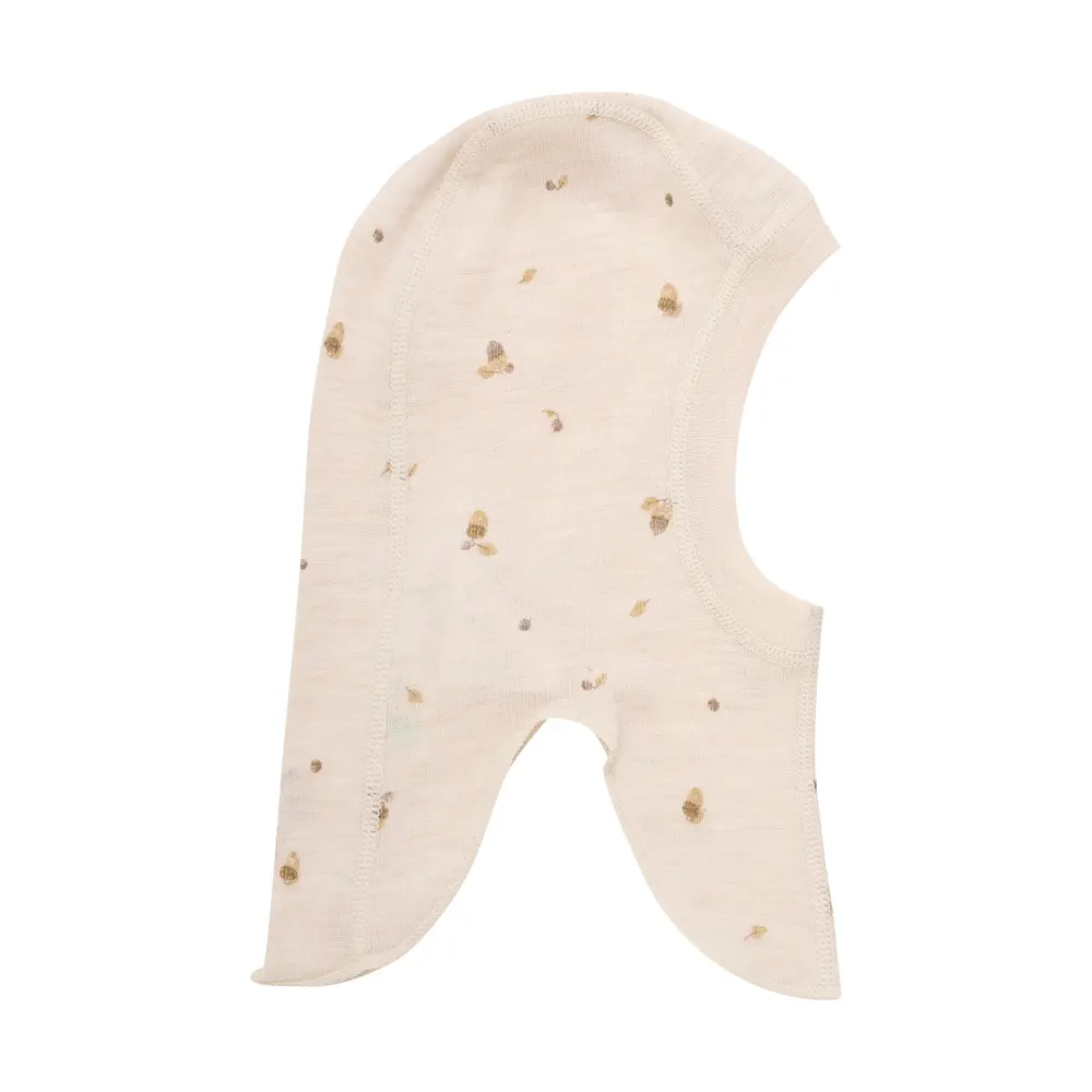 Uld Balaclava m. Print - Sandshell - 60