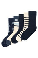MiniPop Mac Bamboo Strømper 5-Pak - Navy