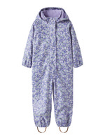 Name It Regndragt m. Fleece - Lavender