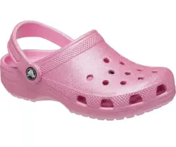 Crocs Sandaler - Classic Glitter Clog K - Pink Tweed Glitter