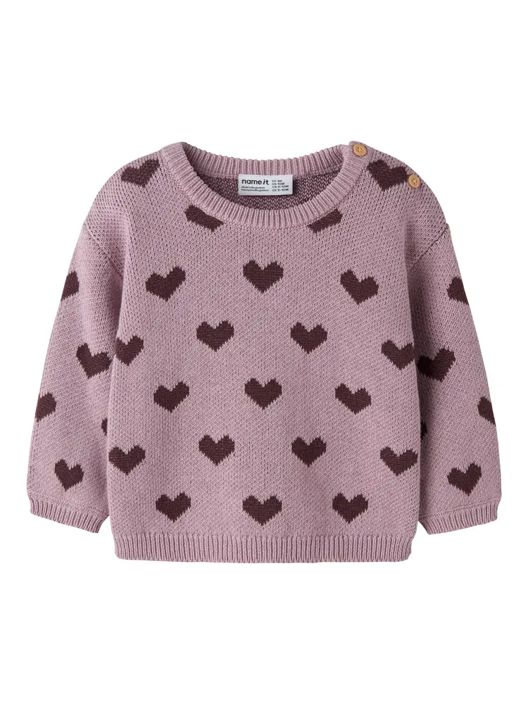 Name It Oana Trøje - Mauve Shadows - 68