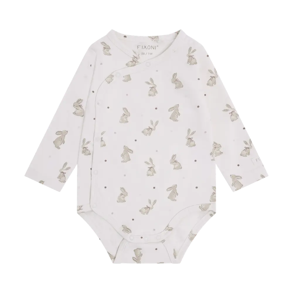 Fixoni Langærmet Wrap Body - Pale Lilac - 56
