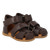 Begynder Sandal m. Velcro - Dark brown/Dark brown
