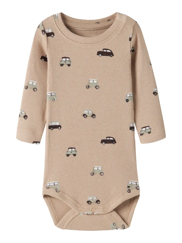 Name It Ottoman Langærmet Body - Sesame - 62