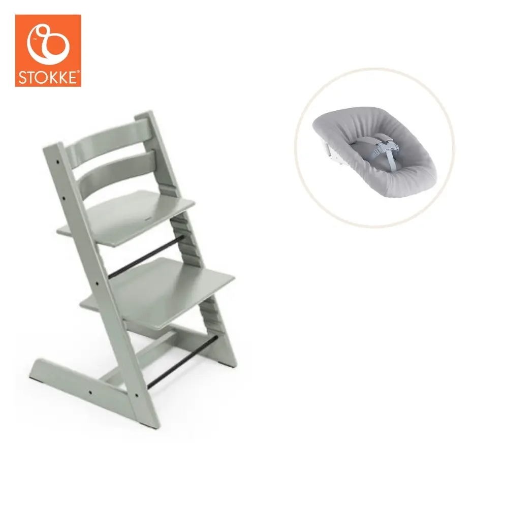 product-Højstol inkl. newborn sæt - glacier green
