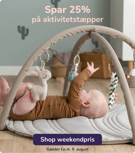 Spar 25% på aktivitetstæpper denne weekend
