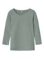 Name It Kab Langærmet Top - Slate Gray