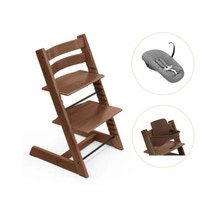 Tripp Trapp Højstol Bøg Inkl. Newborn Sæt Og Babysæt - Warm Brown