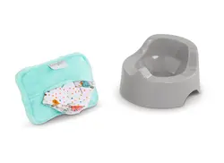 Dukketilbehør Potte og Vaskeklud billede