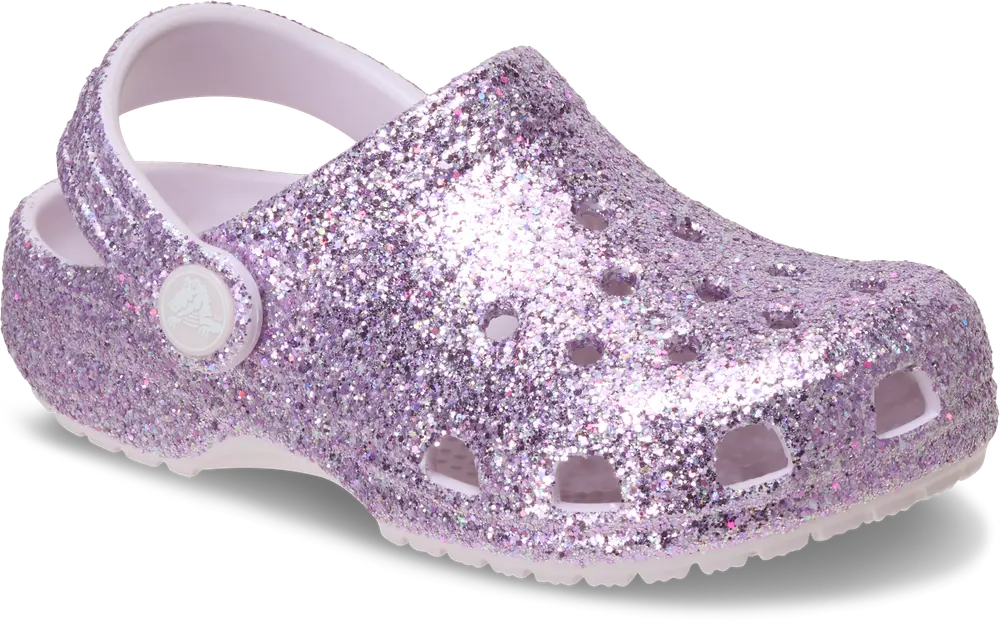 Crocs Classic Chunky Glitter Clog K - Grape Ice - 28/29 billede