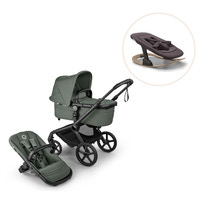 Fox 5 Renew complete inkl. Giraffe bouncer - forest green/tornado grey