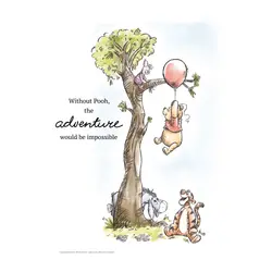 Plakat - Peter Plys - ballon eventyr 30x40