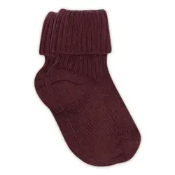 Baby rib ankelstrømpe - Grape Skin - 17/18