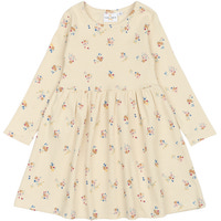 Naya LS Rib Kjole - WHITE SWAN