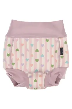 Blebadebukser m. Print - Heart AOP - 1-2 ÅR