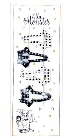 Hårclips Star Combi