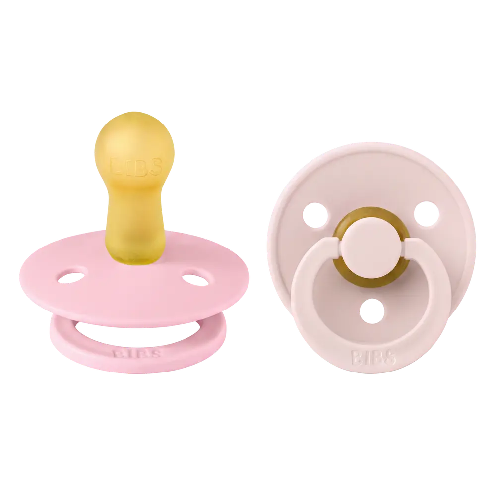 BIBS Sut 2 pk Latex Str 2 - Petal Babypink