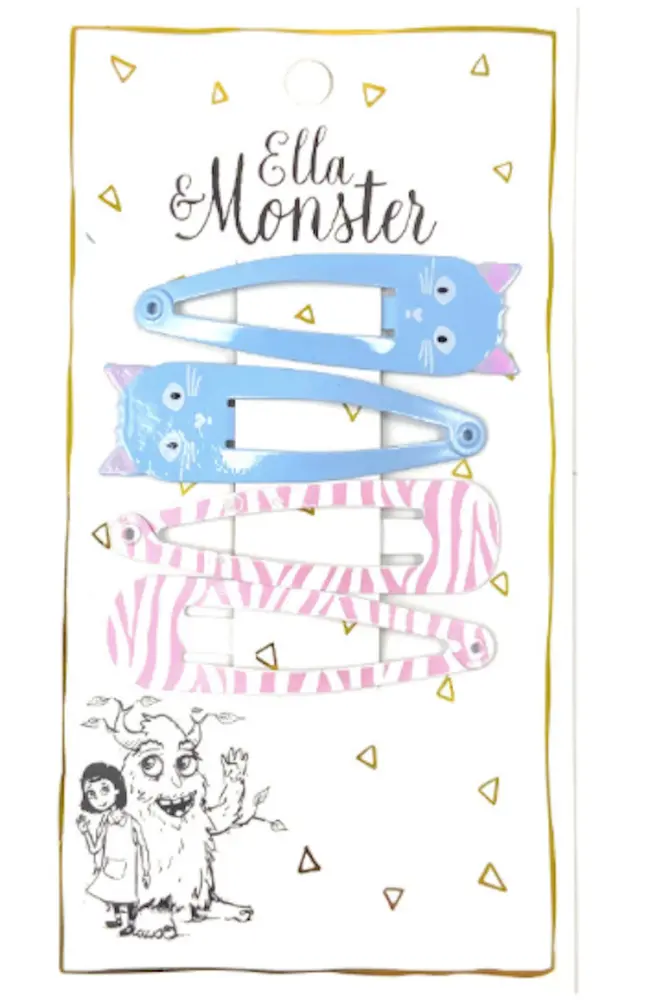 Ella & Monster Hårclips Cat Combi