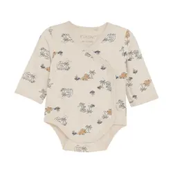 Langærmet Warp Body m. Print - Zen Blue - 50