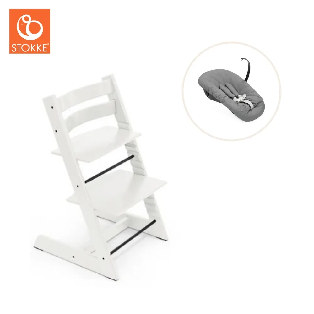 Højstol Inkl Newborn Sæt Hvid
