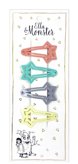 Hårclips Four Star Two