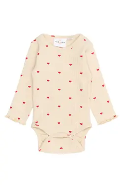 Rhea Rib Body Langærmet - GARDENIA - 86