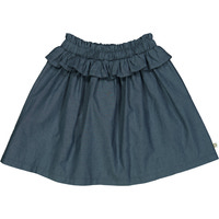 Chambray flæse nederdel - Chambray