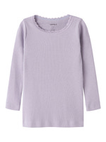 Name It Kab Langærmet Top - Lavender Gray