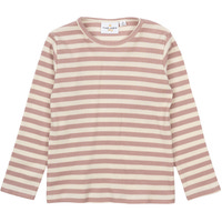 Fro Uni LS Rib T-shirt - Rose stripe