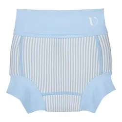 Badeble Neopren - Seersucker - Blue - 6-12 MDR.