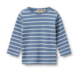 Stig Bluse - Blue Stripe - 68