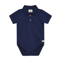 Polo Kortærmet Body - Medieval Blue