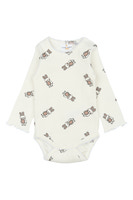 Pippa Rib Body langærmet - Cloud dans