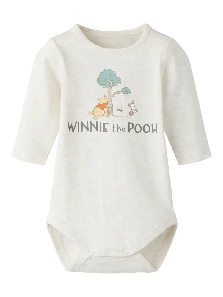 Name It Oki Pooh Langærmet Body - Peyote Melange - 56