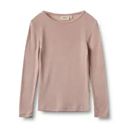 Uld t-shirt ls Alfie - Dry Rose - 122