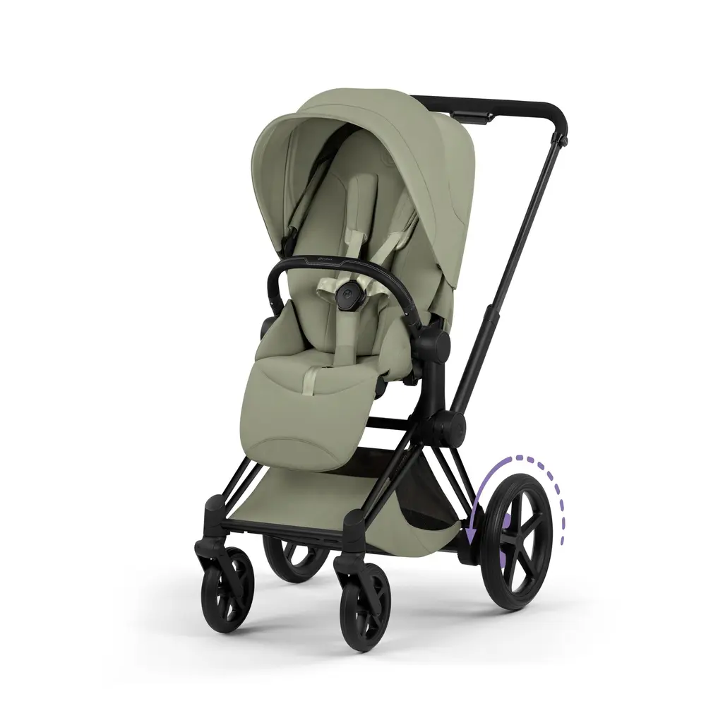 Cybex e-Priam Klapvogn - Style - Sage Green/Matt Black