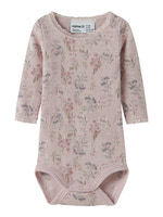 Name It Wang Uld Langærmet Body - Violet Ice