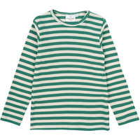 Fro Uni LS Rib T-shirt - Green stripe