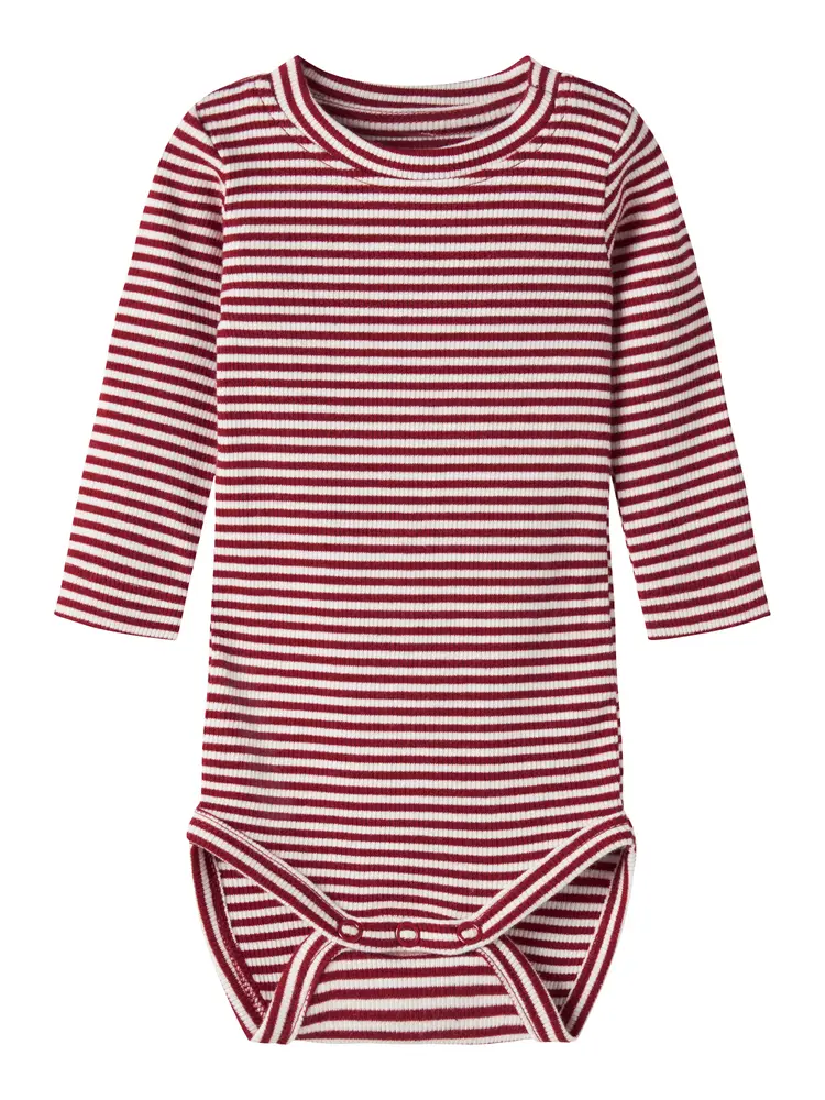 Name It Dab M Langærmet Body - Red Dahlia - 74