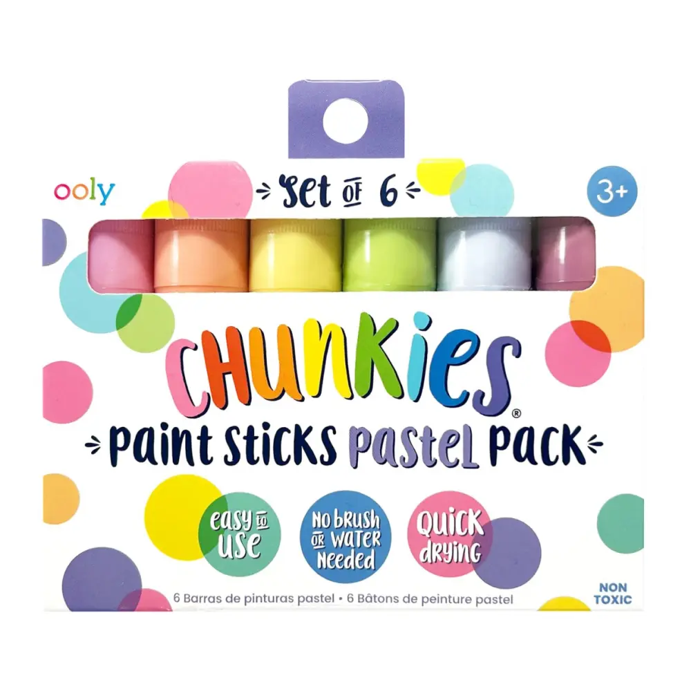 Ooly Malestift 6 stk Chunkies Pastel