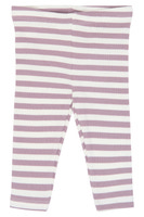 The New Siblings Fro Rib Leggings - Elderberry-Gardenia Striped TN