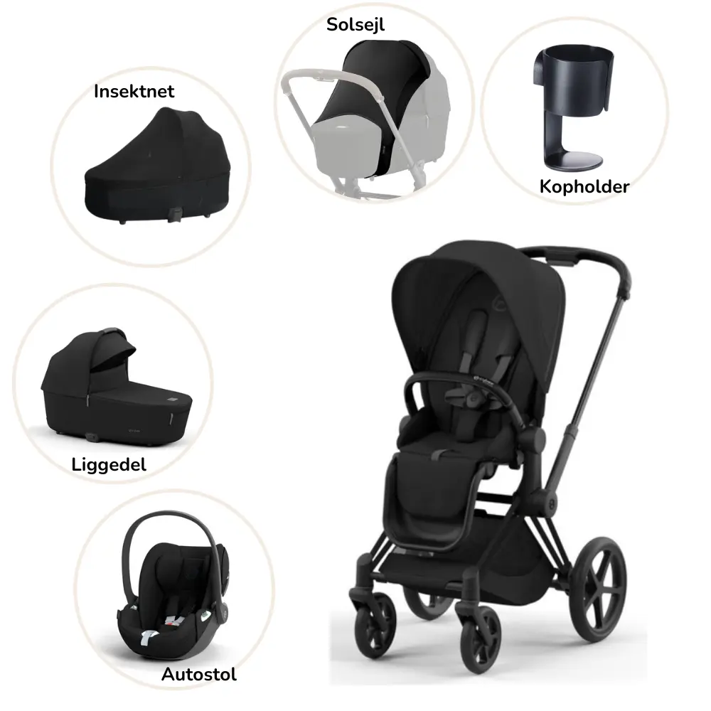 Priam pakke - sepia black/matt black