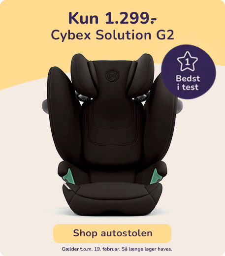 Skarp pris på testvinderen Cybex Solution G2 autostol