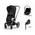 Priam klapvogn inkl. cloud T og base - sepia black/chrome brown PLUS